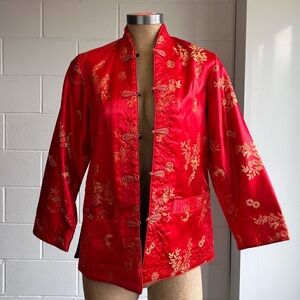 Red Chinese Silk Jacket